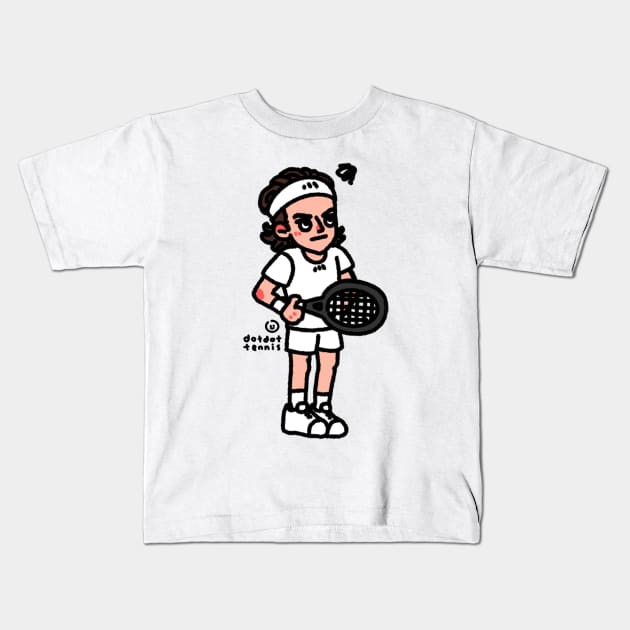 Stef rolling eyes Kids T-Shirt by dotbyedot